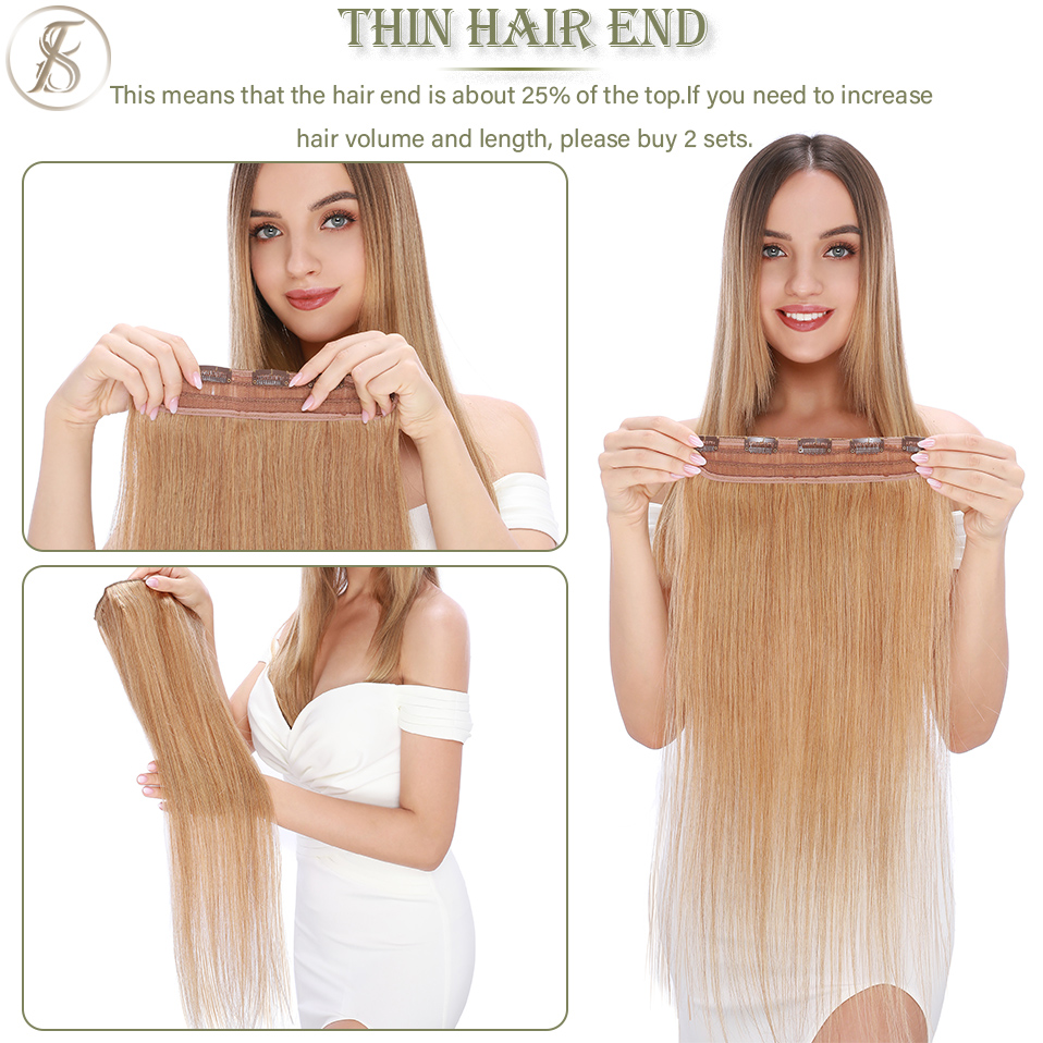 TESS Clip In Human Hair Extens - огляд і ціна Seamless Clip In Hair Extensions Human Hair