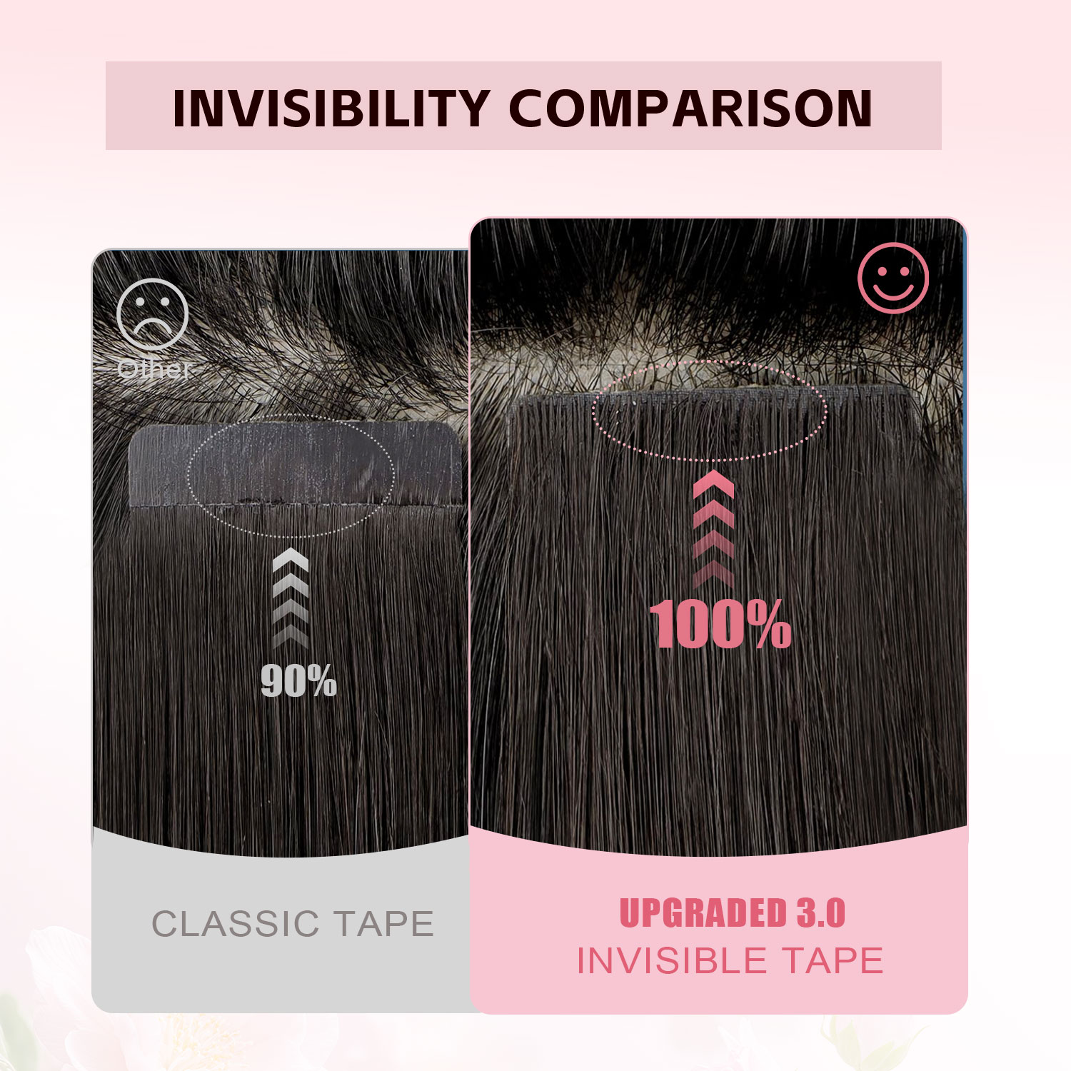 Sweetmet Invisible Tape Hair E - огляд і ціна Invisible Tape In Extensions Real Hair