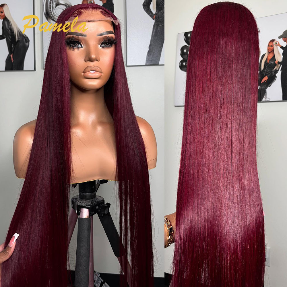 Super Double Drawn Burgundy Co - огляд і ціна Lace Front Wigs