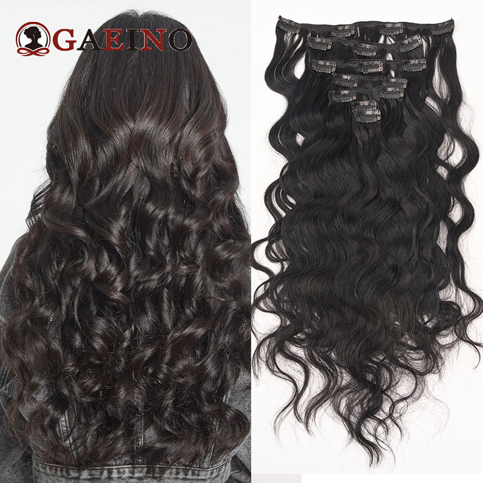 12A Natural Wave Clip Ins Hair - огляд і ціна Seamless Clip In Hair Extensions Human Hair