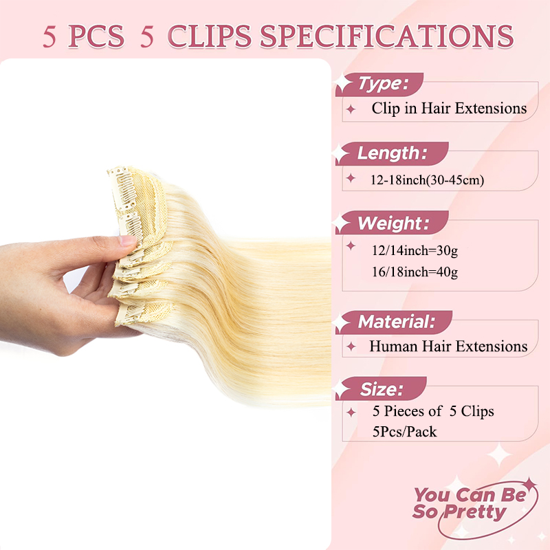 Invisible Mini Clip In Hair Ex - огляд і ціна Seamless Clip In Hair Extensions Human Hair