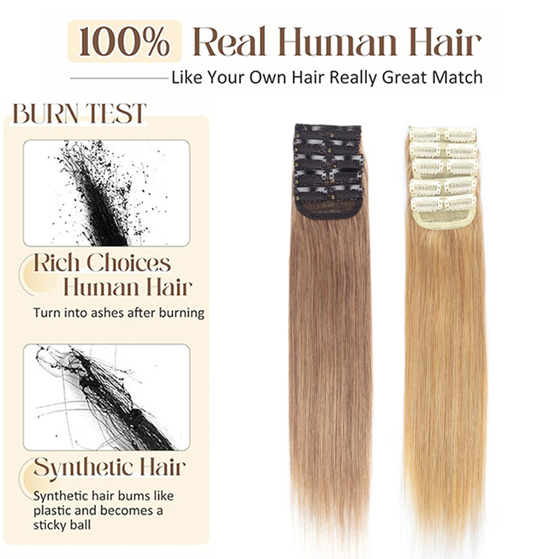 Invisible Mini Clip In Hair Ex - огляд і ціна Seamless Clip In Hair Extensions Human Hair