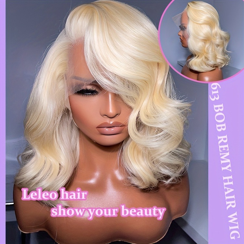613 Lace Front Wig Human Hair  - огляд і ціна 613 Blonde Body Wave Lace Front Wig
