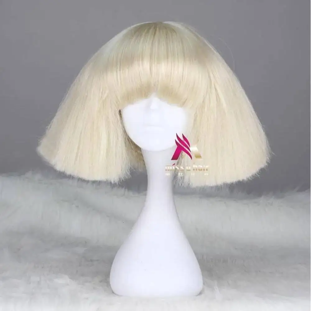 Black Lady Gaga Wig Blonde Whi - огляд і ціна Synthetic Wigs
