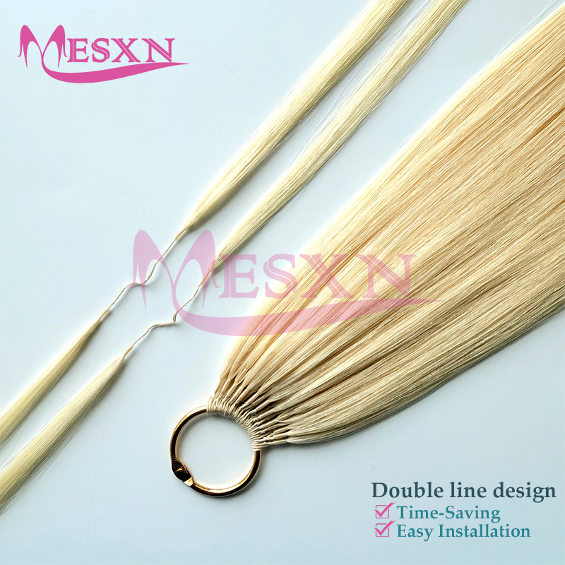 MESXN Double line hair extensi - огляд і ціна Invisible Tape In Extensions Real Hair