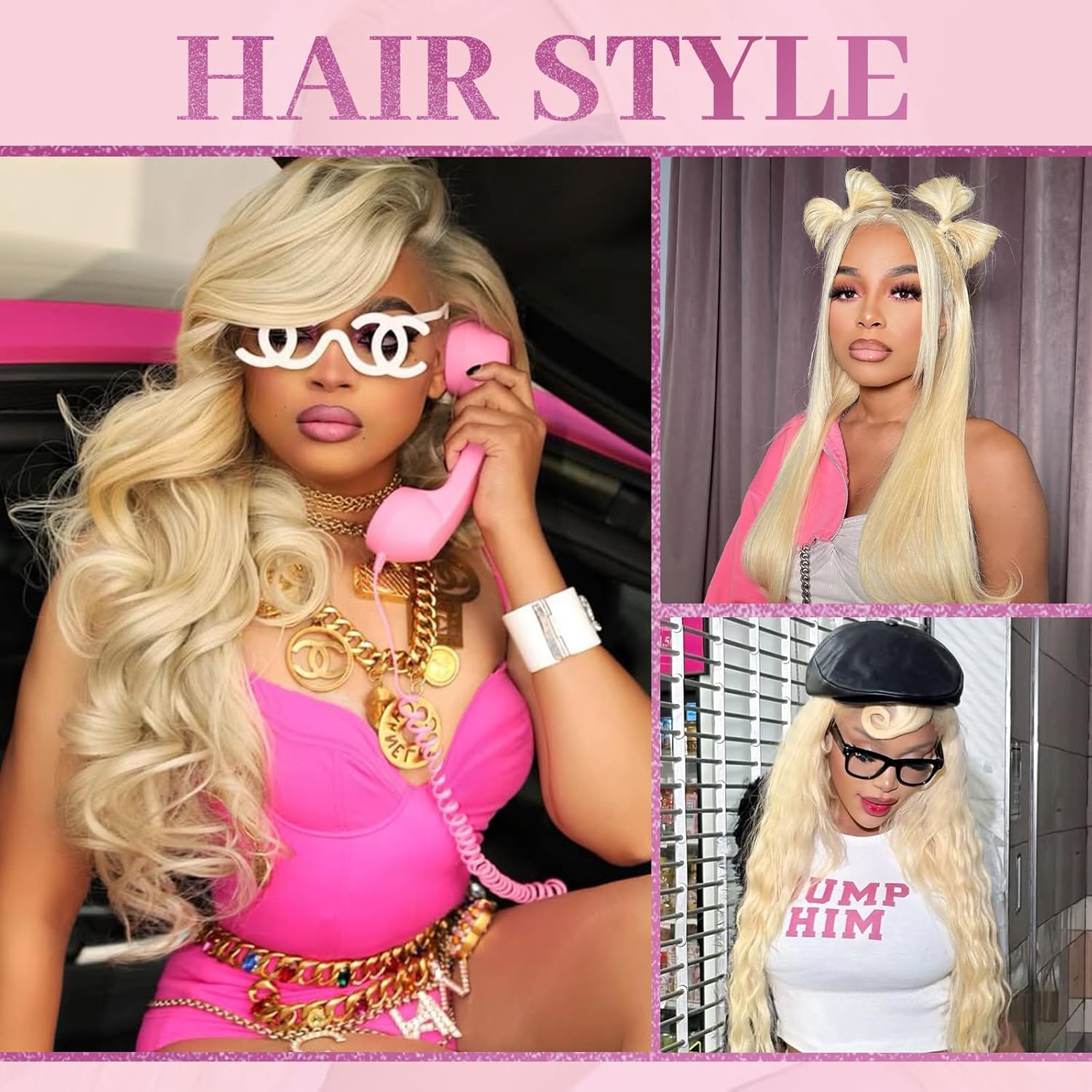 613 Blonde Lace Front Wig Huma - огляд і ціна 613 Blonde Body Wave Lace Front Wig